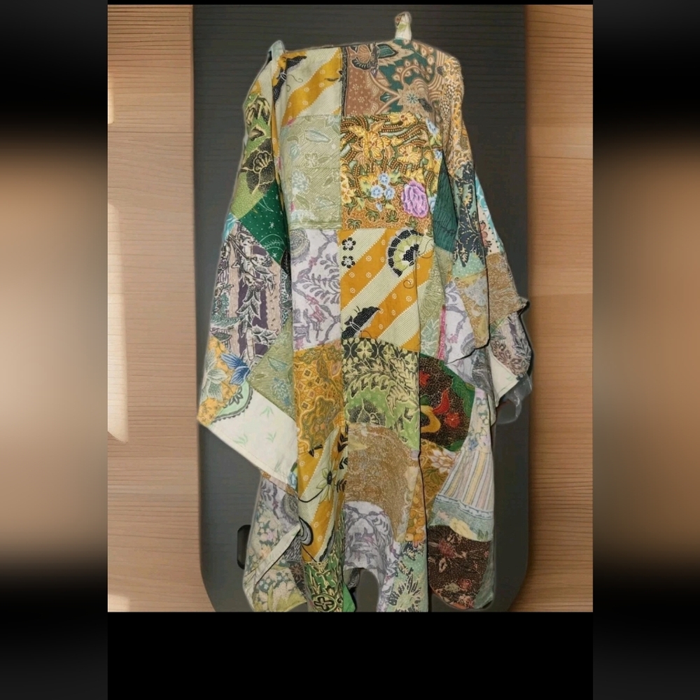 NWT! Jaded Gypsy Patchwork Dress with Dolman Sleeves. S M L